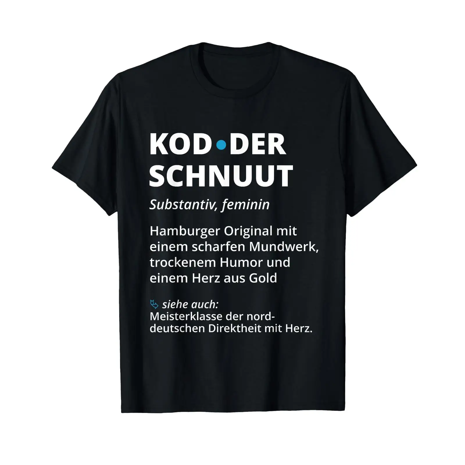 Vintage Fashion Hamburg - เสื้อยืดลายพจนานุกรมโคดเดอร์ชนูท ฮัมบูร์ก ภาษาเยอรมันต่ำ ฮัมบูร์ก วินเทจ ฟอก