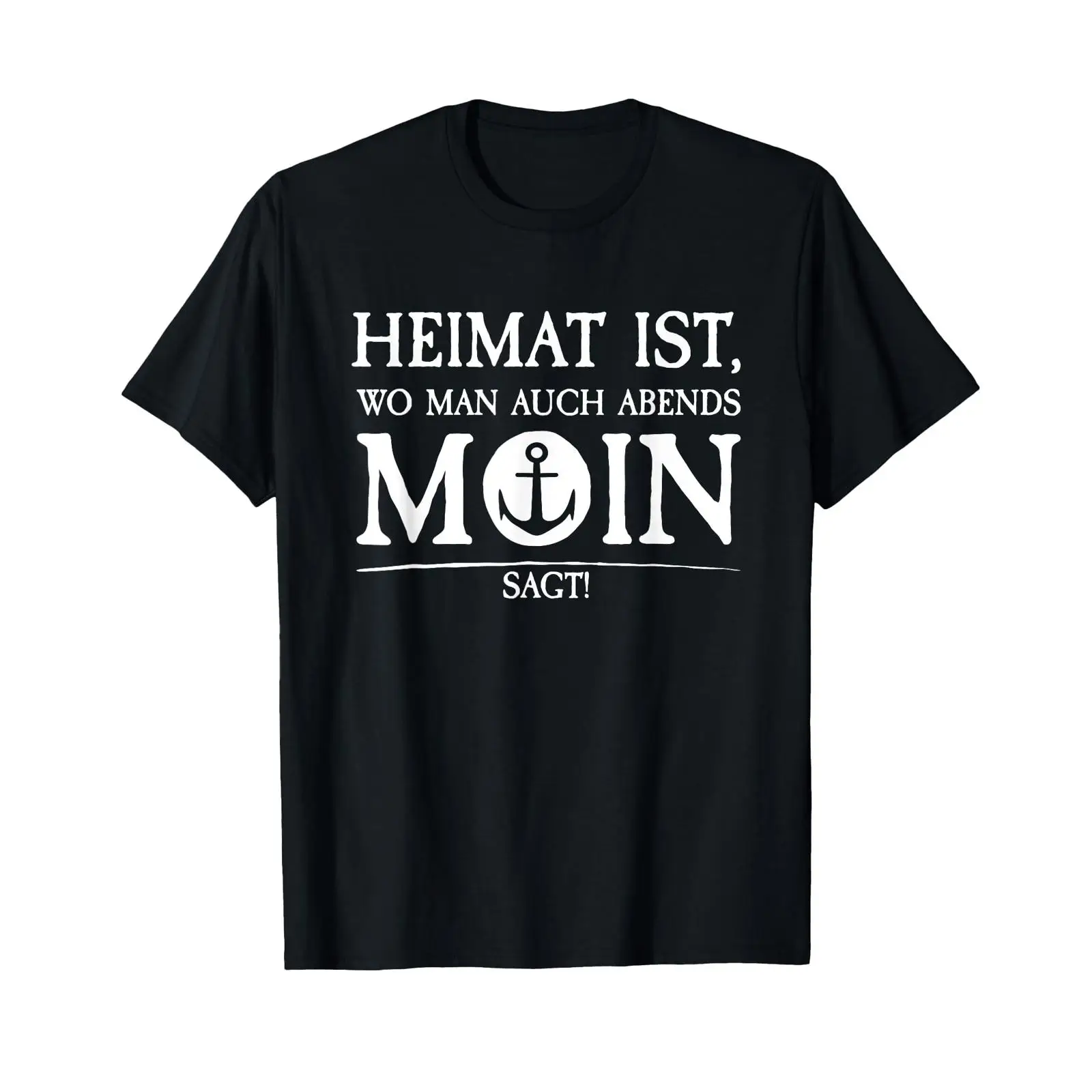 Vintage Fashion Hamburg - เสื้อยืด Heimat Moin Anchor Home Saying