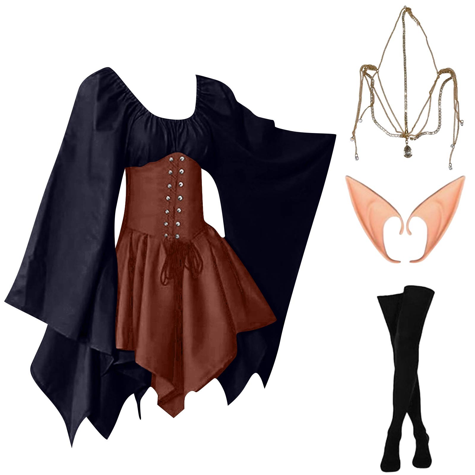 ชุดคอสเพลย์ฮาโลวีนพระราชวังวิค - Vintage Fashion Dresses บทวิจารณ์และราคา
