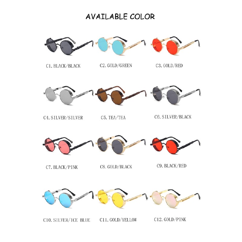 แว่นกันแดดโลหะสไตล์สตีมพังก์ แ - Vintage Fashion Enthusiasts บทวิจารณ์และราคา