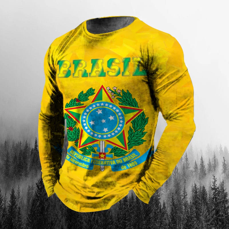 เสื้อยืดคอกลมแขนยาวผู้ชายสไตล์ - Vintage Fashion Jersey บทวิจารณ์และราคา