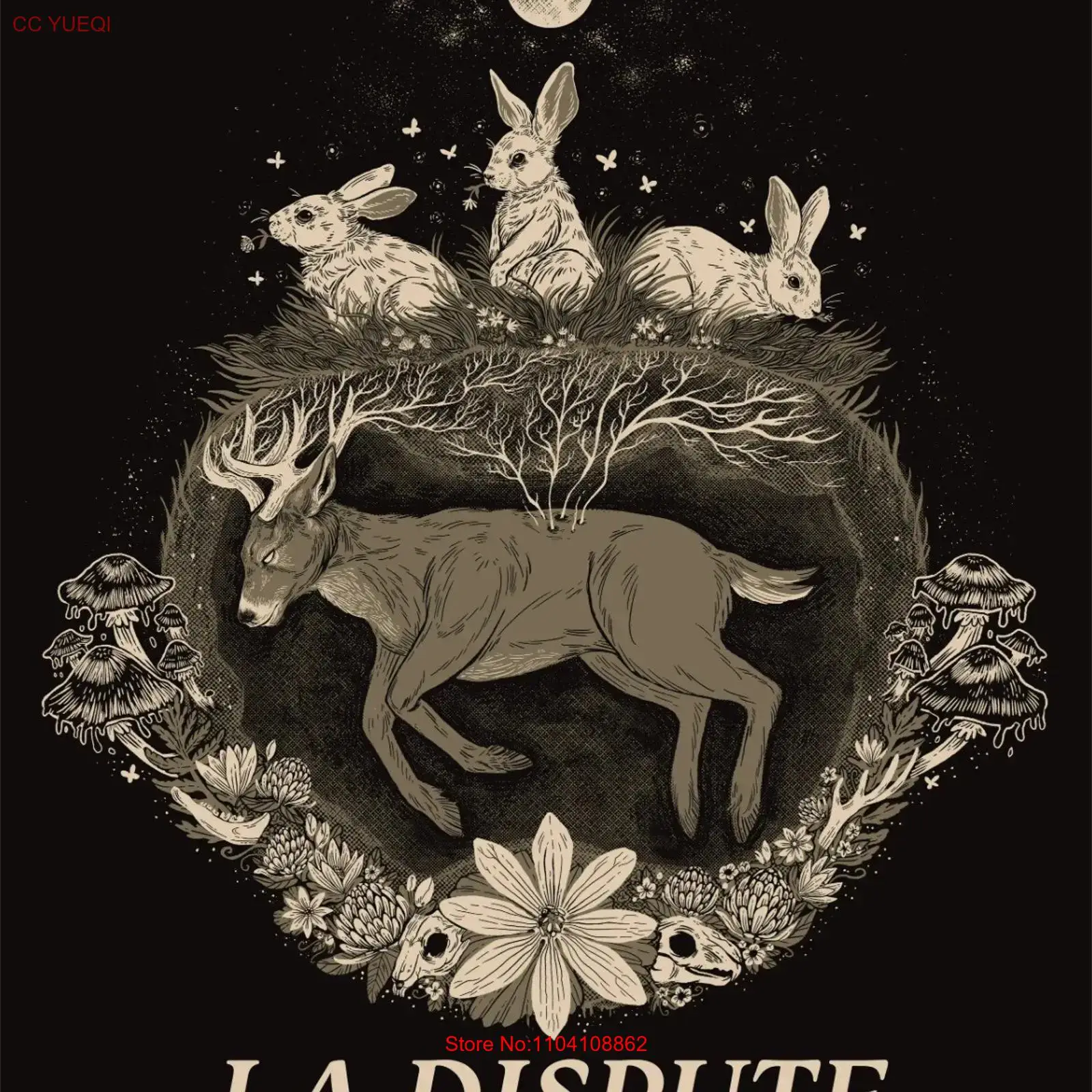 เสื้อยืด La Dispute สีดำ ผ้าฝ้ - Vintage Fashion La บทวิจารณ์และราคา