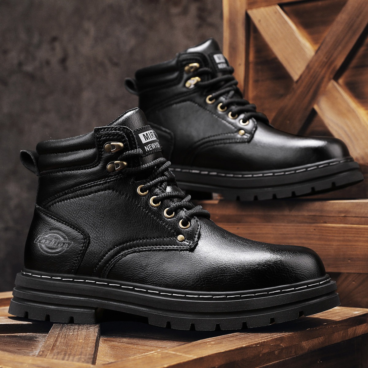 รองเท้าบูททำงานหุ้มข้อสไตล์วิน - Vintage Outdoor Fashion บทวิจารณ์และราคา