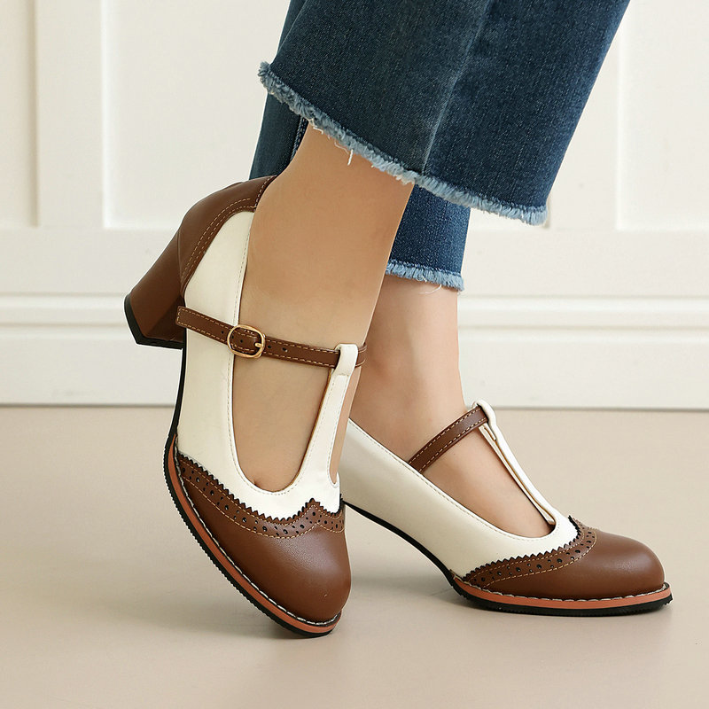 รองเท้าส้นสูงแบบแมรี่เจนสำหรับ - Vintage Fashion Online บทวิจารณ์และราคา