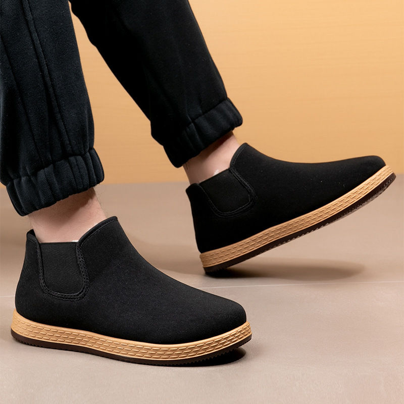 รองเท้าผ้าฝ้ายผู้ชาย รองเท้าบู - Vintage Outdoor Fashion บทวิจารณ์และราคา
